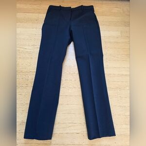 Theory Tailored Trouser Double Stretch Navy Blue Size 4 EUC